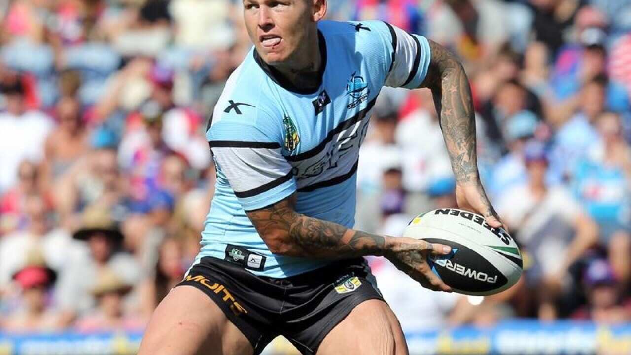 A file image of Cronulla Sharks Todd Carney in action.