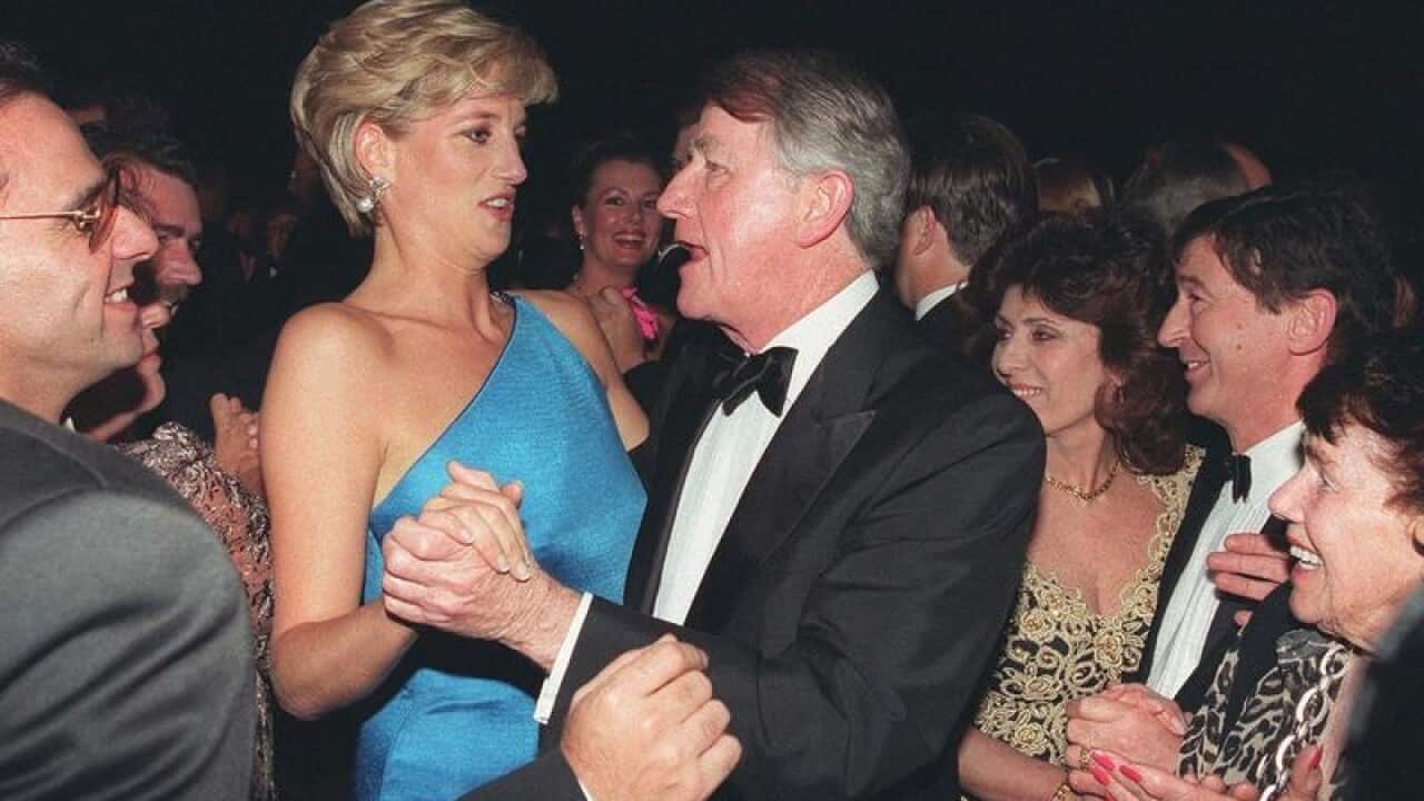 Princess Diana and Neville Wran