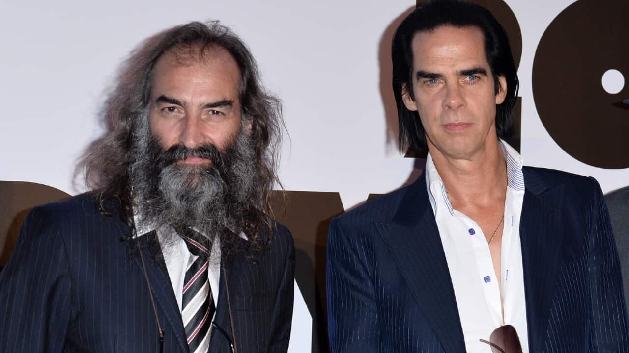 LONDON, ENGLAND - SEPTEMBER 17: Warren Ellis, Nick Cave 2014. Photo supplied by Getty Images/Karwai Tang/WireImage