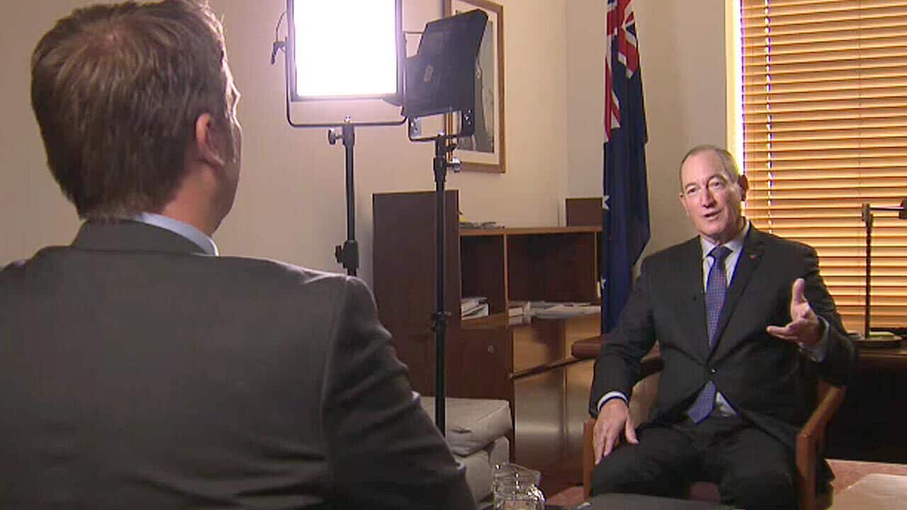 Fraser Anning sits down with SBS News to discuss his maiden speech.