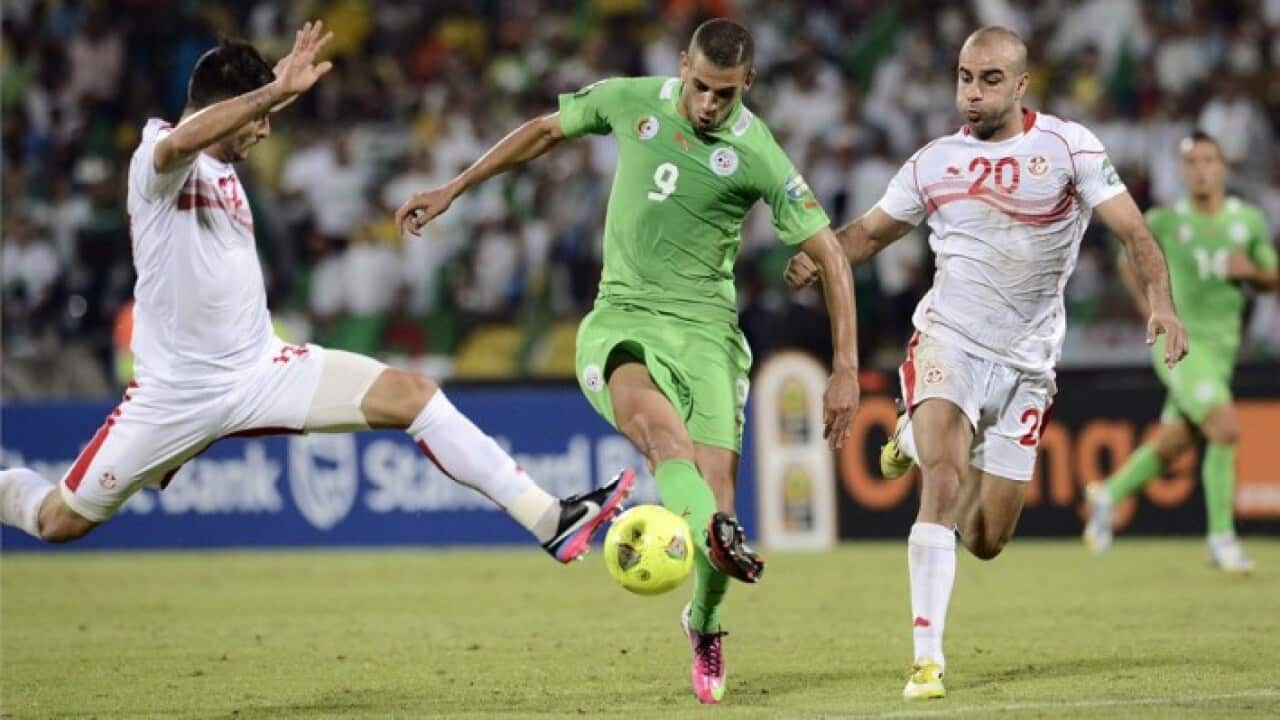Libya and Tunisia Soccer Teams