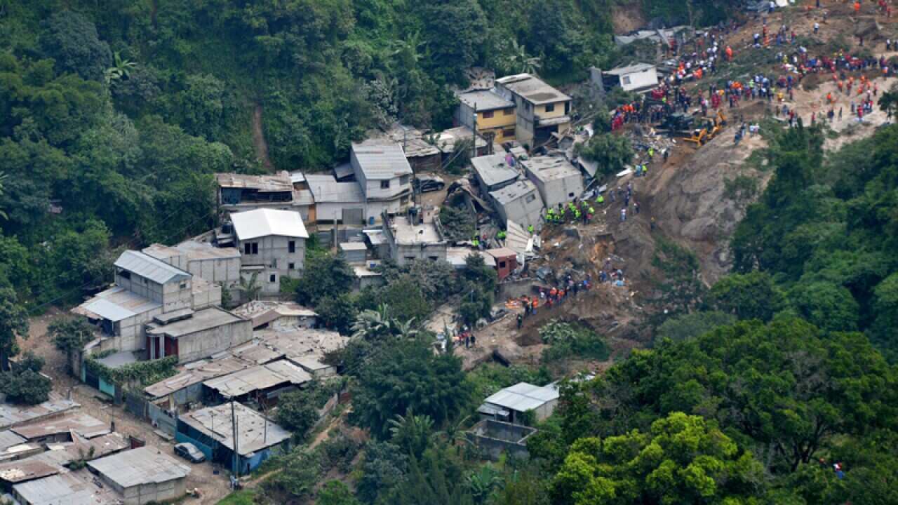 The landslide in Guatemala.