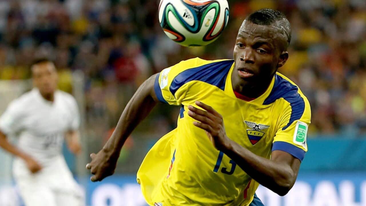 Enner Valencia during the world cup.