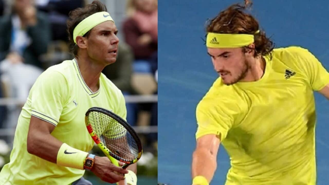 Rafa Nadal, Stefanos Tsitsipas. 