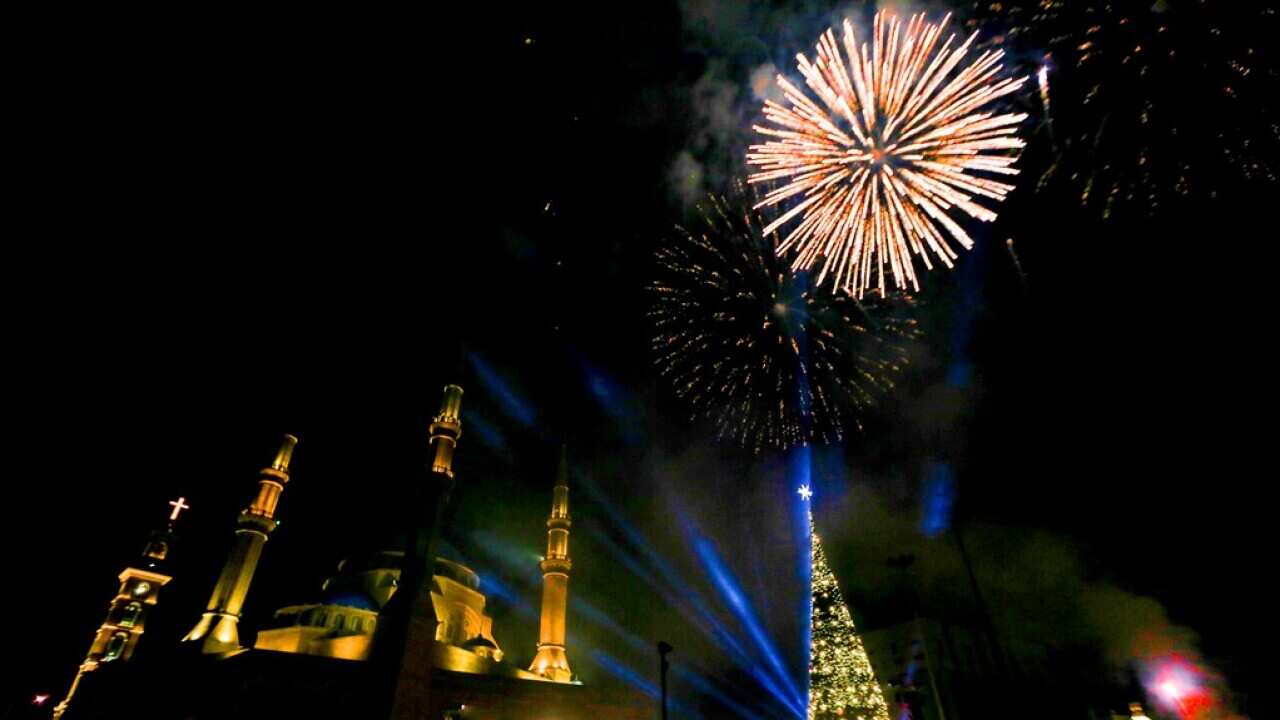 Beirut Christmas carnival organized by Beirut municipality, in downtown Beirut, Lebanon,