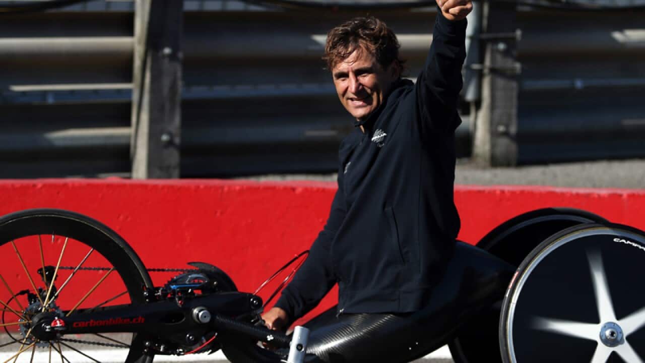 Italian driver Alessandro Zanardi in Melbourne