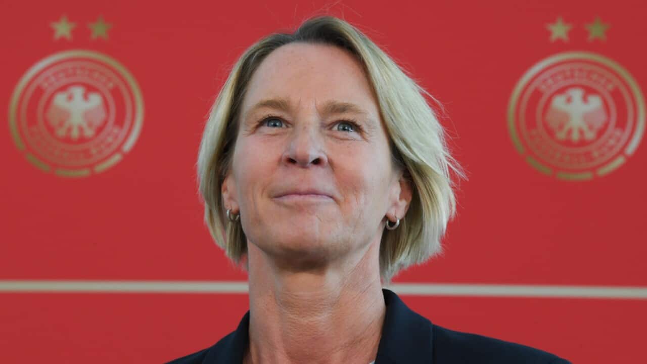 Martina Voss-Tecklenburg, coach of the German women's national football team