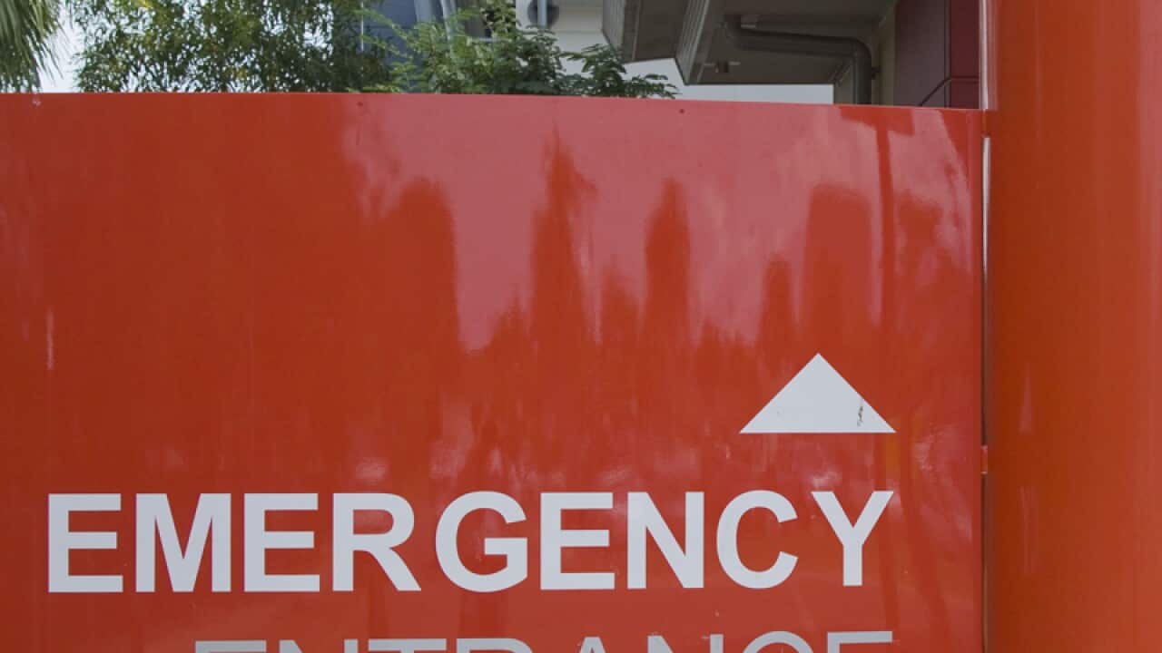 The emergency entrance to the Royal Darwin Hospital