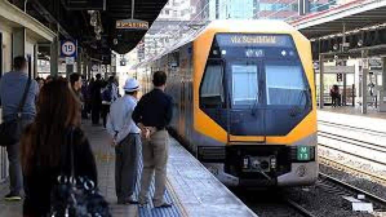 Train at Sydney's Central station