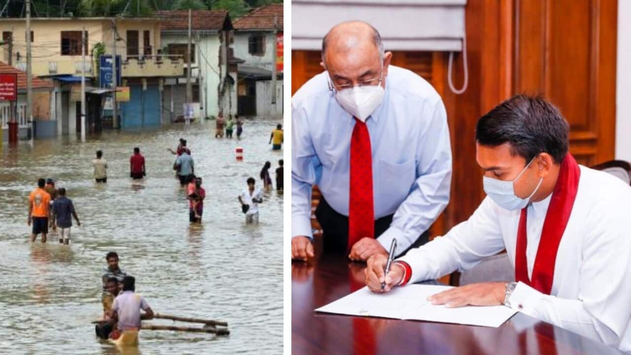 Namal Rajapaksha has been appointed as a state minister amid floods and the Covid disastrous situation
