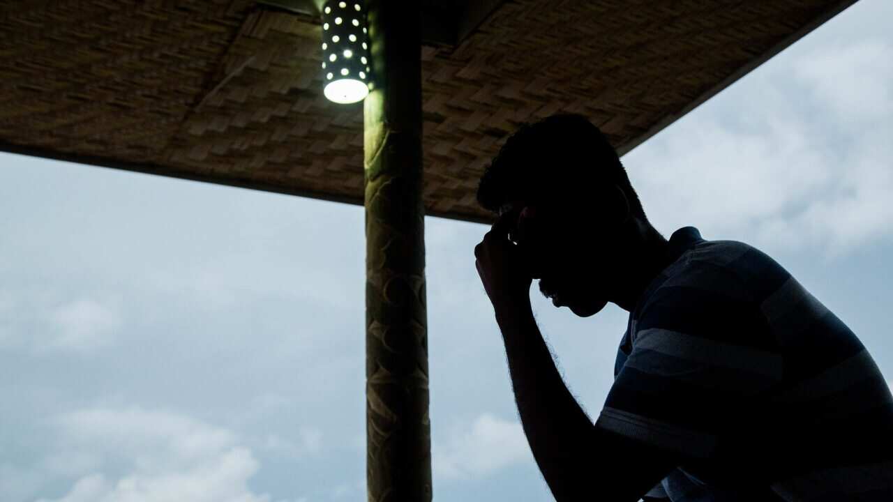 A supplied undated image obtained Tuesday, November 28, 2017 of an asylum seeker on Manus Island.