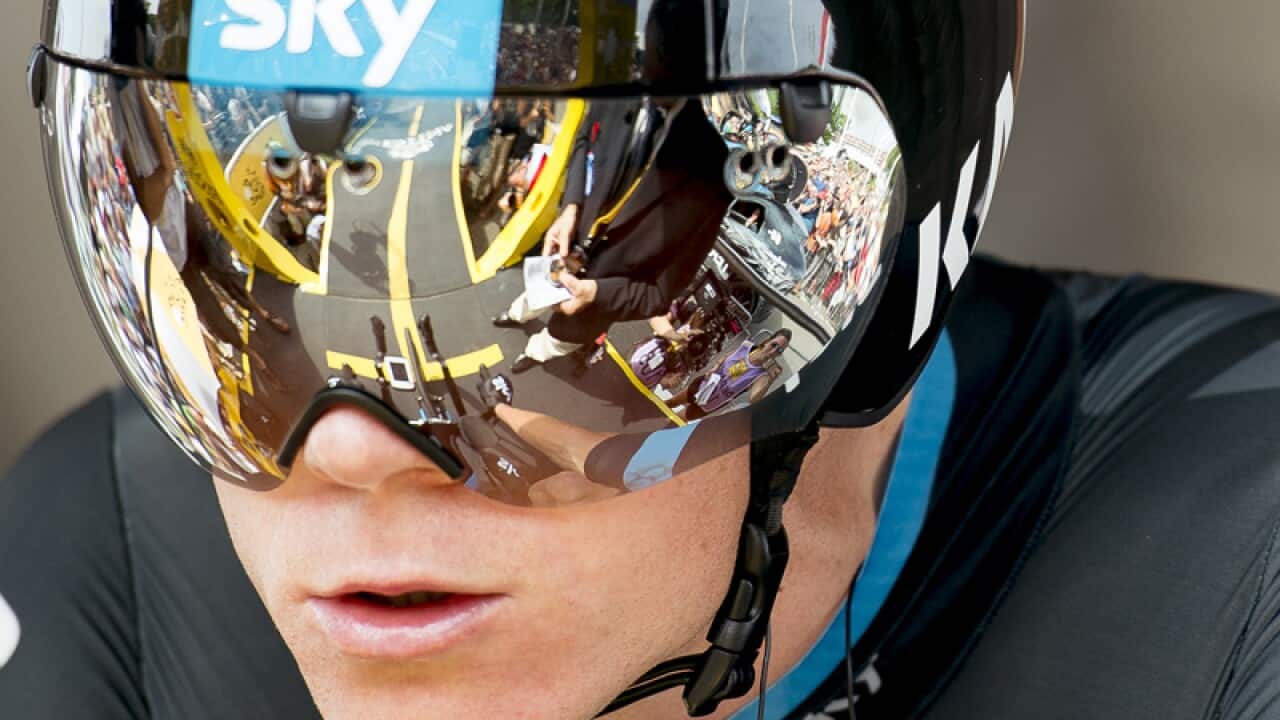 Chris Froome of team Sky