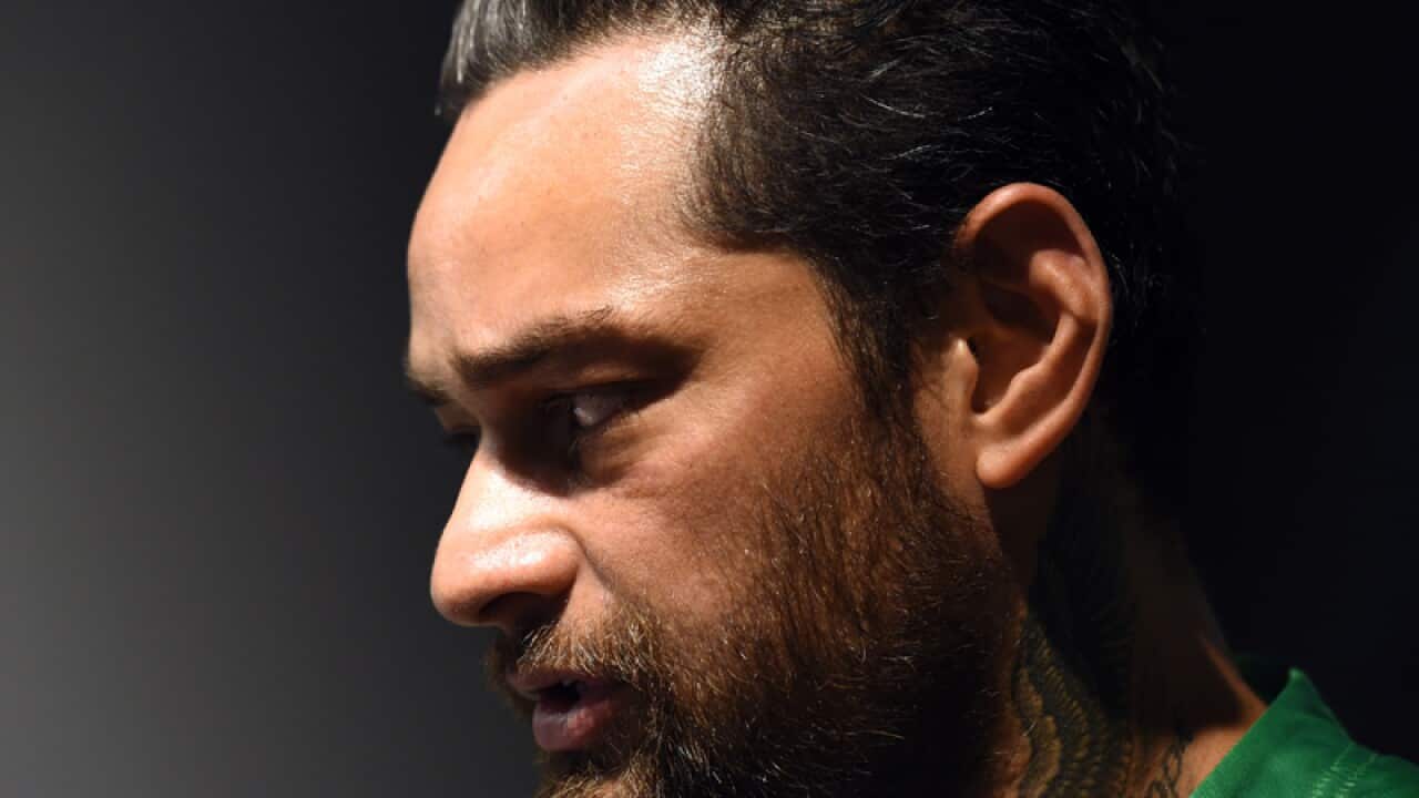 NRL player, John Sutton of the South Sydney Rabbitohs