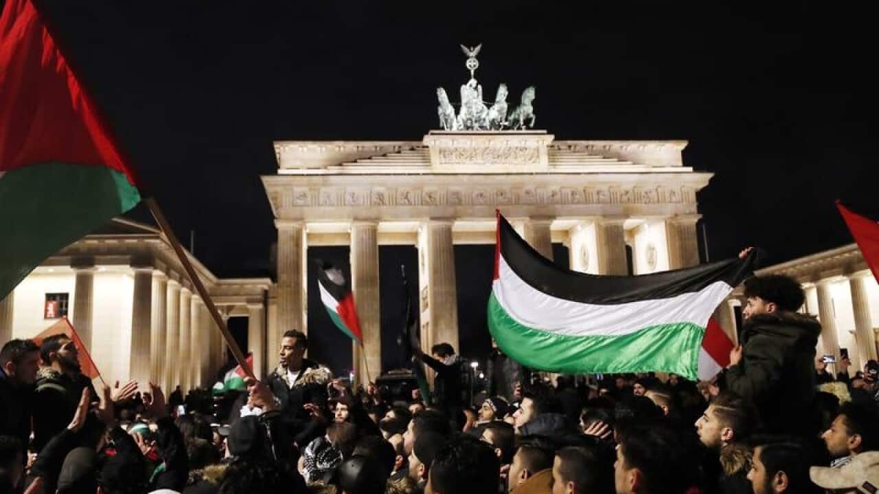 Palestinian protesters