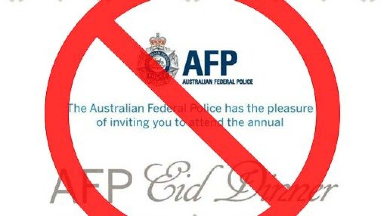 An image from an online petition boycotting an annual dinner hosted by the AFP