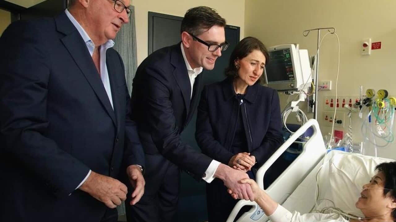 NSW Premier Gladys Berejiklian (right), Treasurer Dominic Perrottet