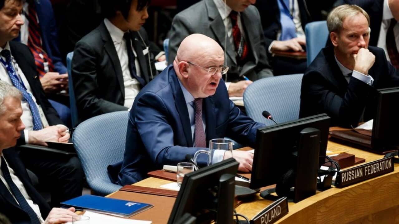 Russia's UN Ambassador, Vassily Nebenzia