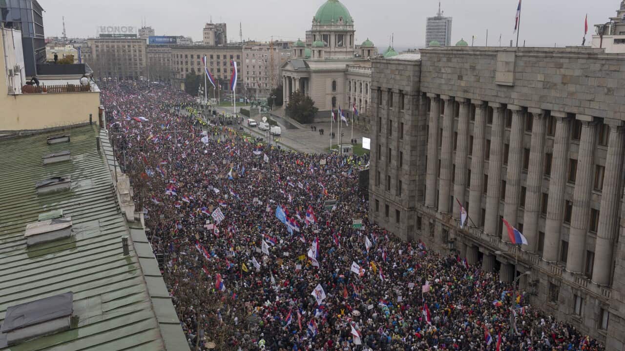 APTOPIX Serbia Protests Tensions