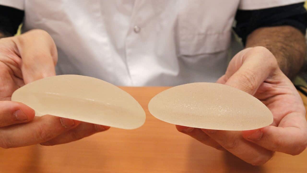 Silicone gel breast implants