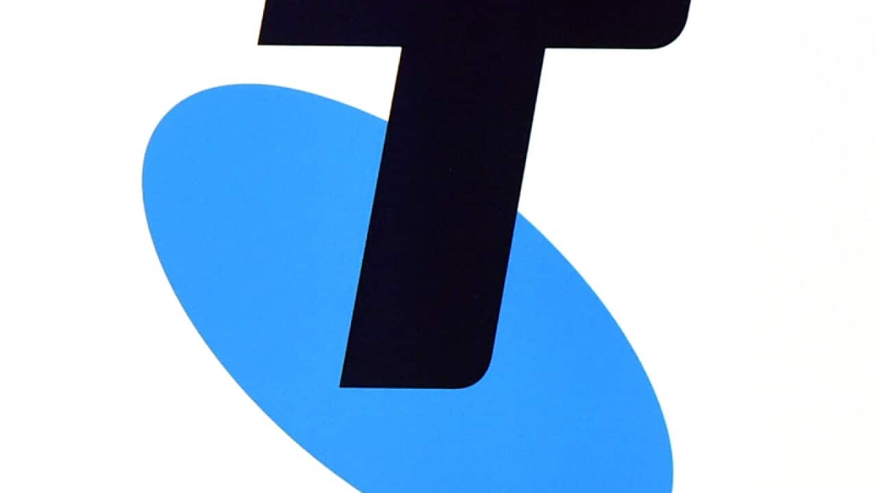 Telstra signage.