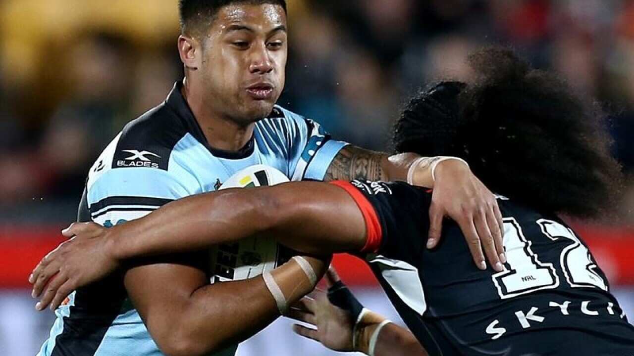 Fa'amanu Brown of the Sharks