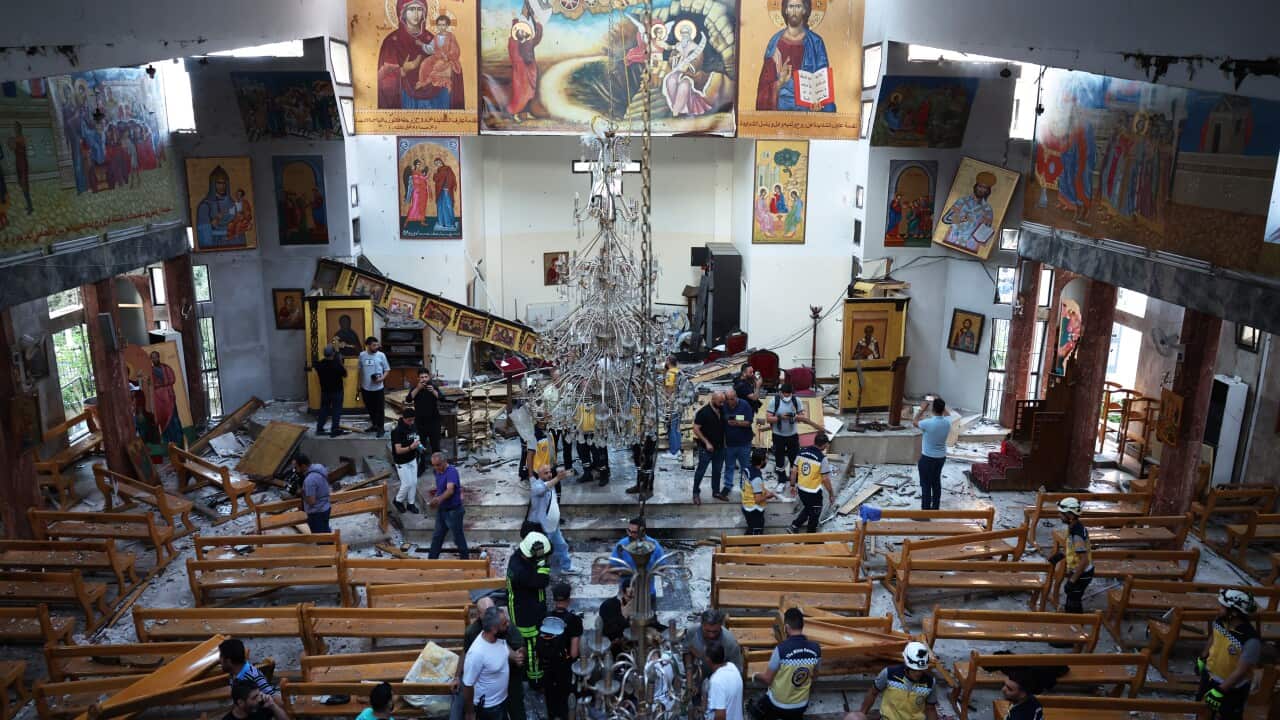 At least 20 killed in suicide bomb attack on Damascus church, Syrian officials say At least 20 killed in suicide bomb attack on Damascus church, Syrian officials say