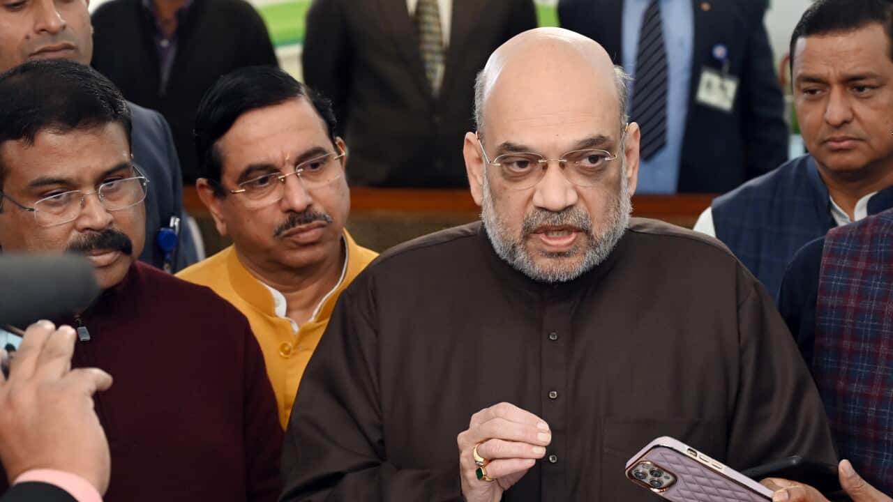 India: Union Home Minister Amit Shah Addressed Media During The Parliament Winter Session