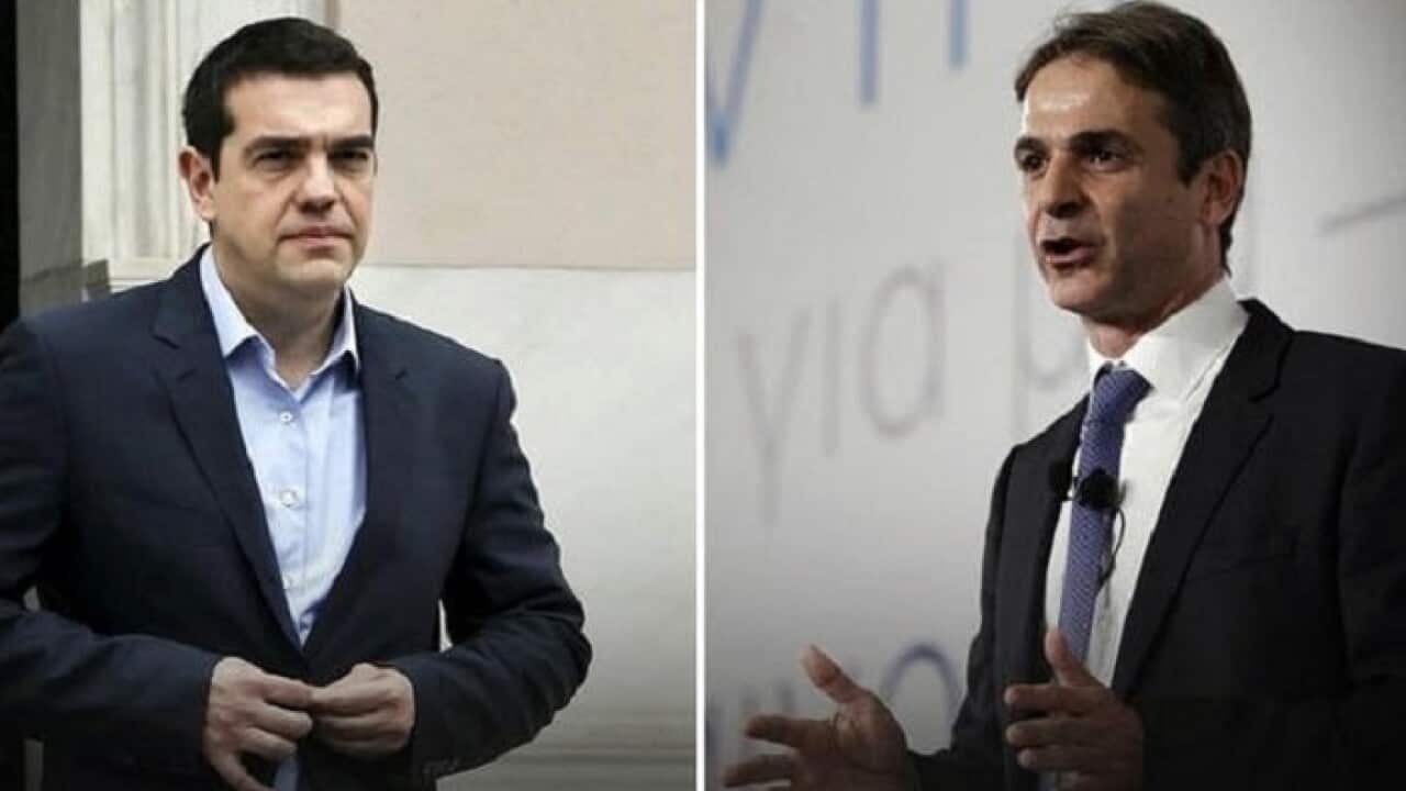 Alexis Tsipras, Kyriakos Mitsotakis.