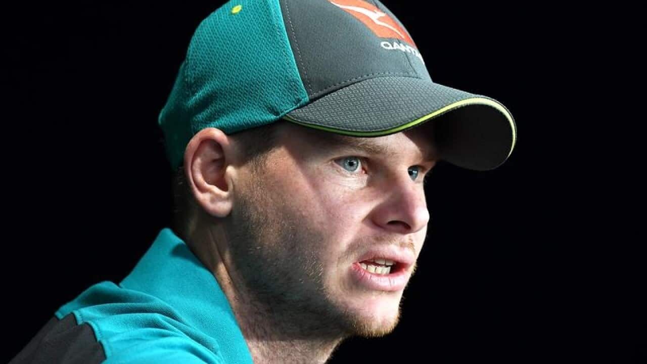 Australian cricket captain Steve Smith during a press conference