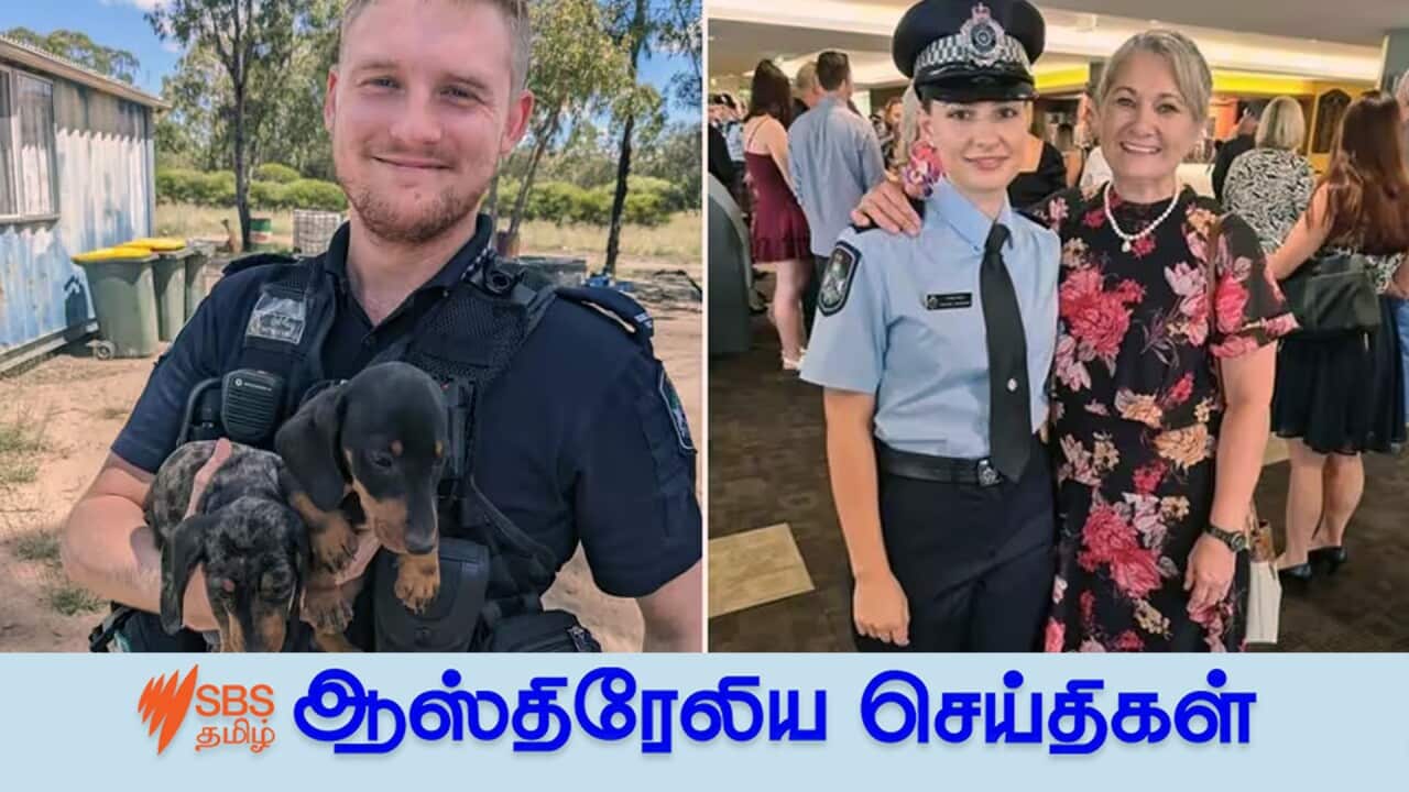 Constable Matthew Arnold (left) and Constable Rachel McCrow (right) were killed in an ambush at a remote Queensland property last year. Source: AAP / Queensland Police