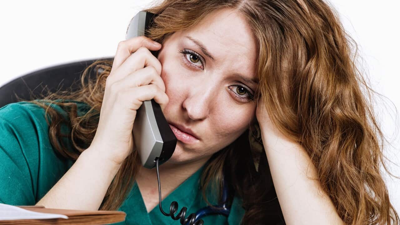 Stressed Out Healthcare Worker