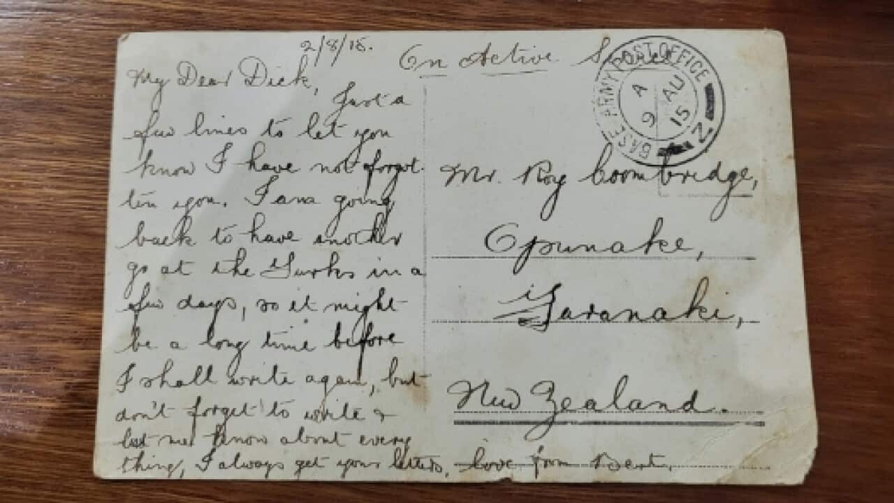 Postcard New Zealand World War I