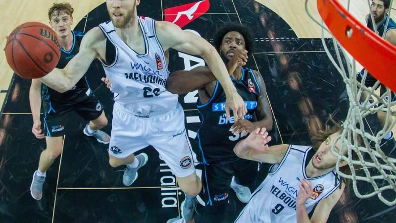 David Barlow of United during the Round 18 NBL match.