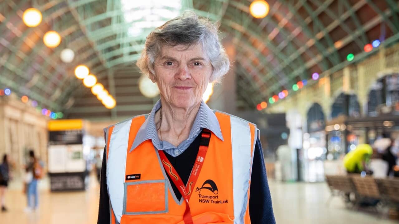 Vesela Grujoska at Sydney's Central Station
