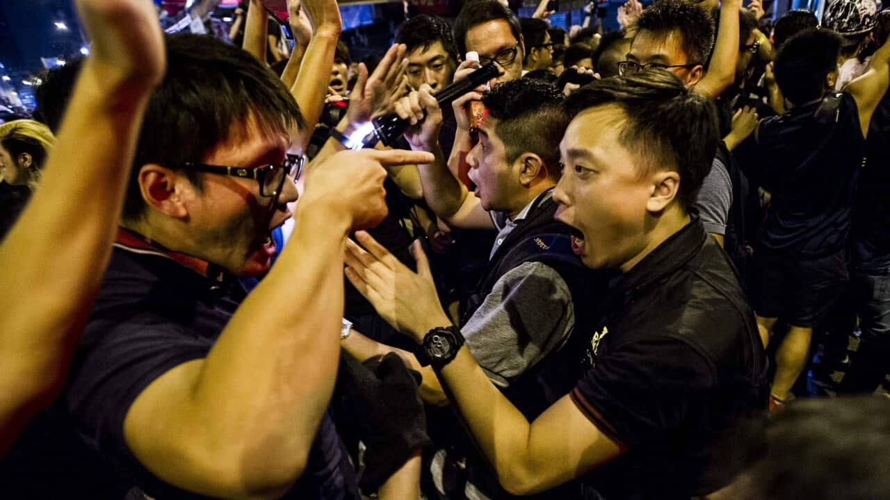 Clashes erupt in Hong Kong protests.