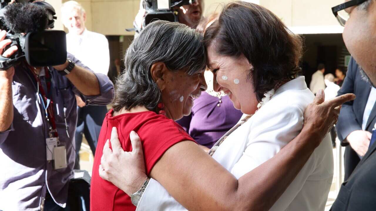 Leeanne Enoch (right),