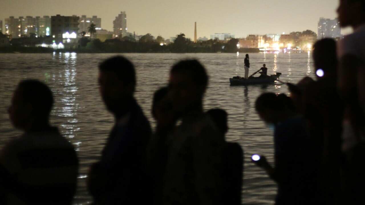 River Nile in Giza, south of Cairo, Egypt