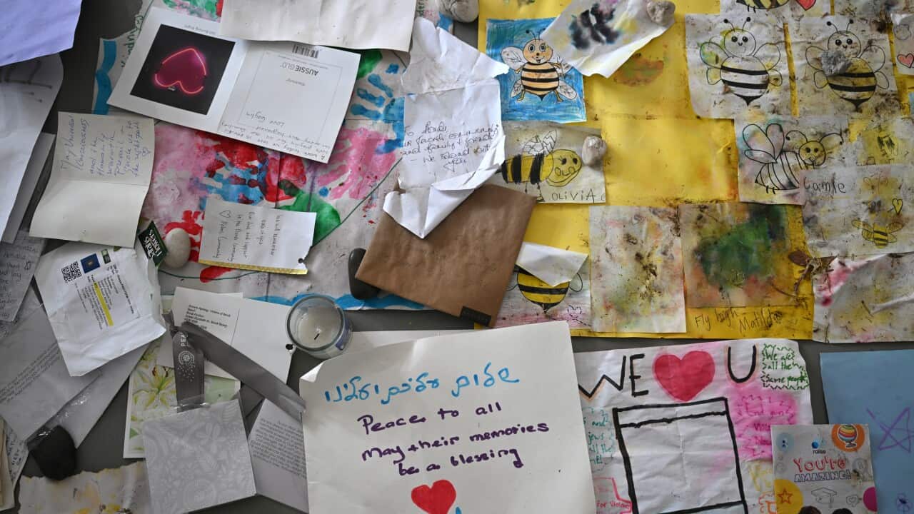 Cards and notes on a board.