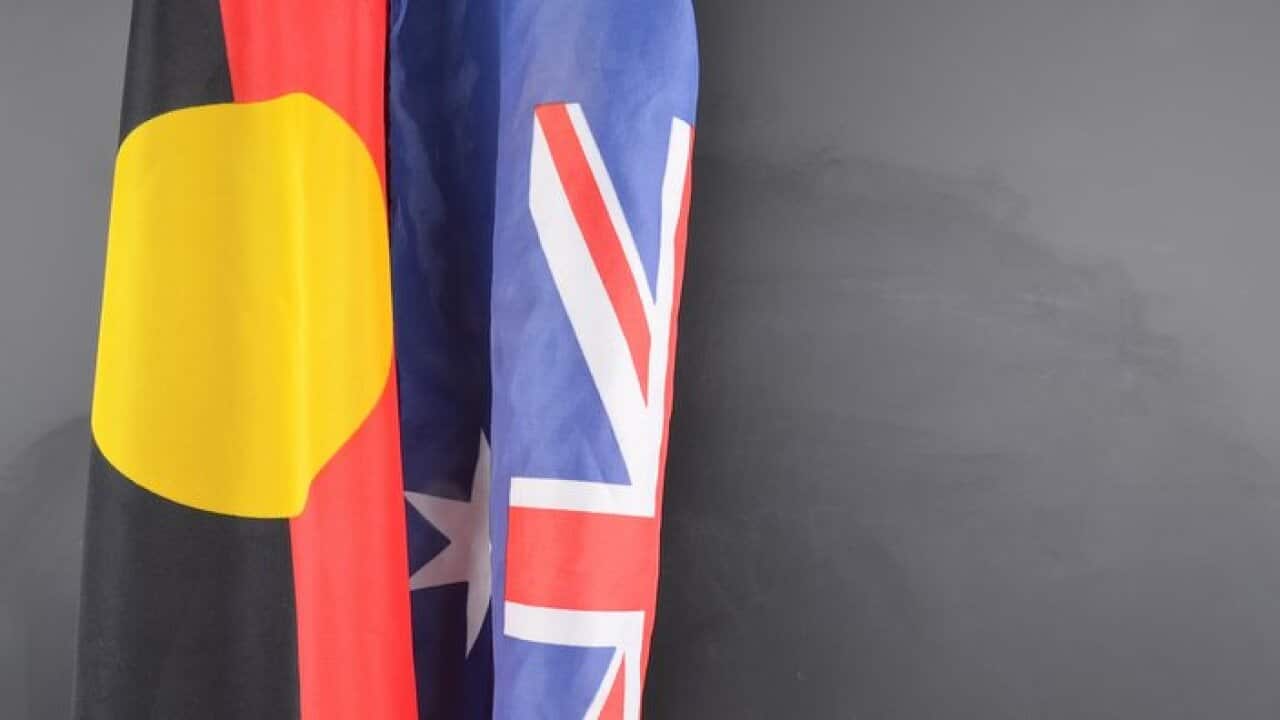Aboriginal and Australian Flags in Reconciliation