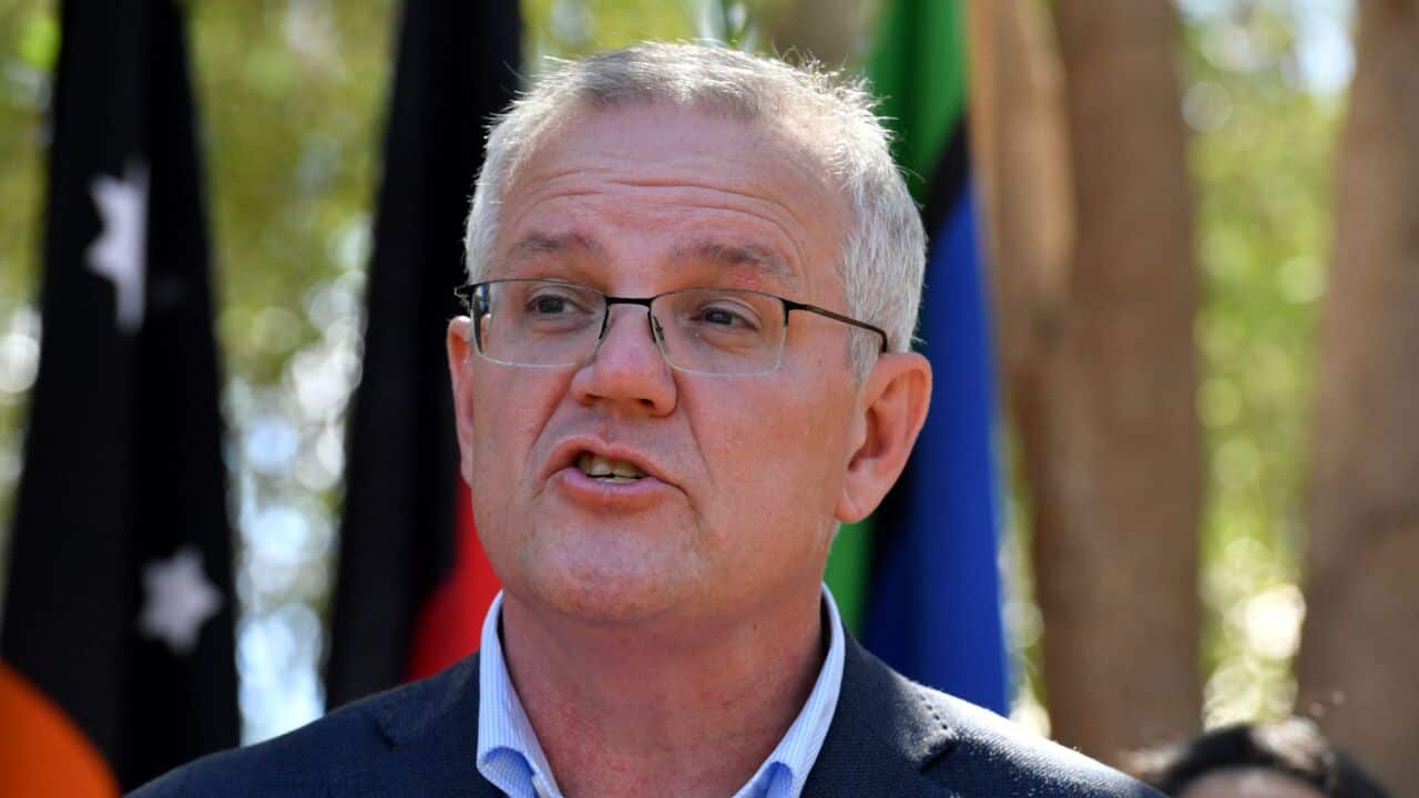 Scott Morrison makes Anzac Day speech as thousands turn out for dawn services across Australia