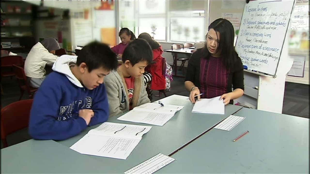 Estudiantes en la escuela