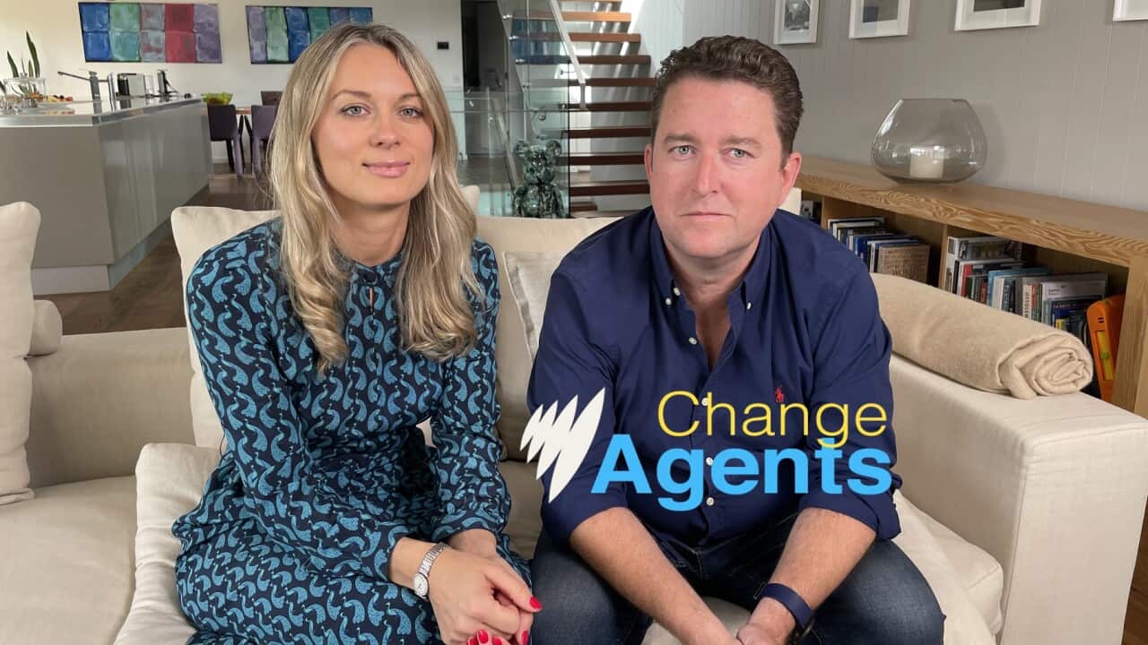 Viktoriia (left) and James Spenceley