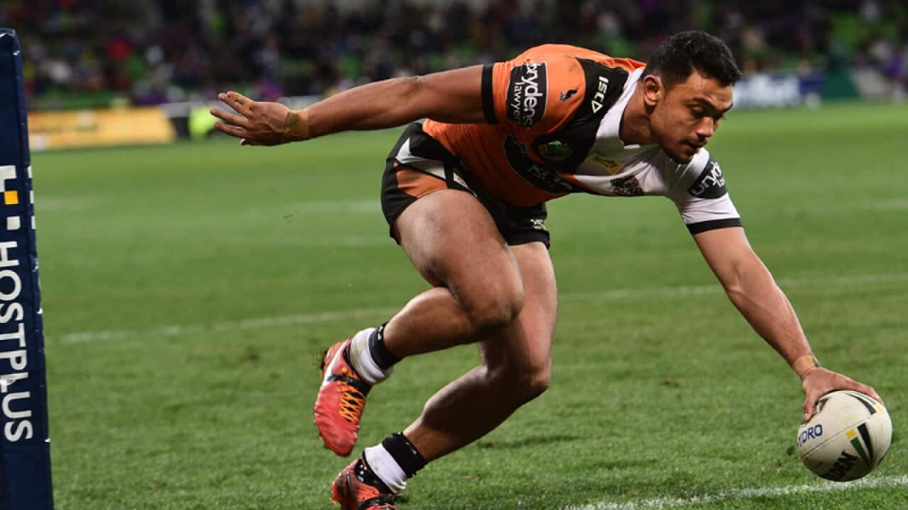 Wests Tigers centre Tim Simona
