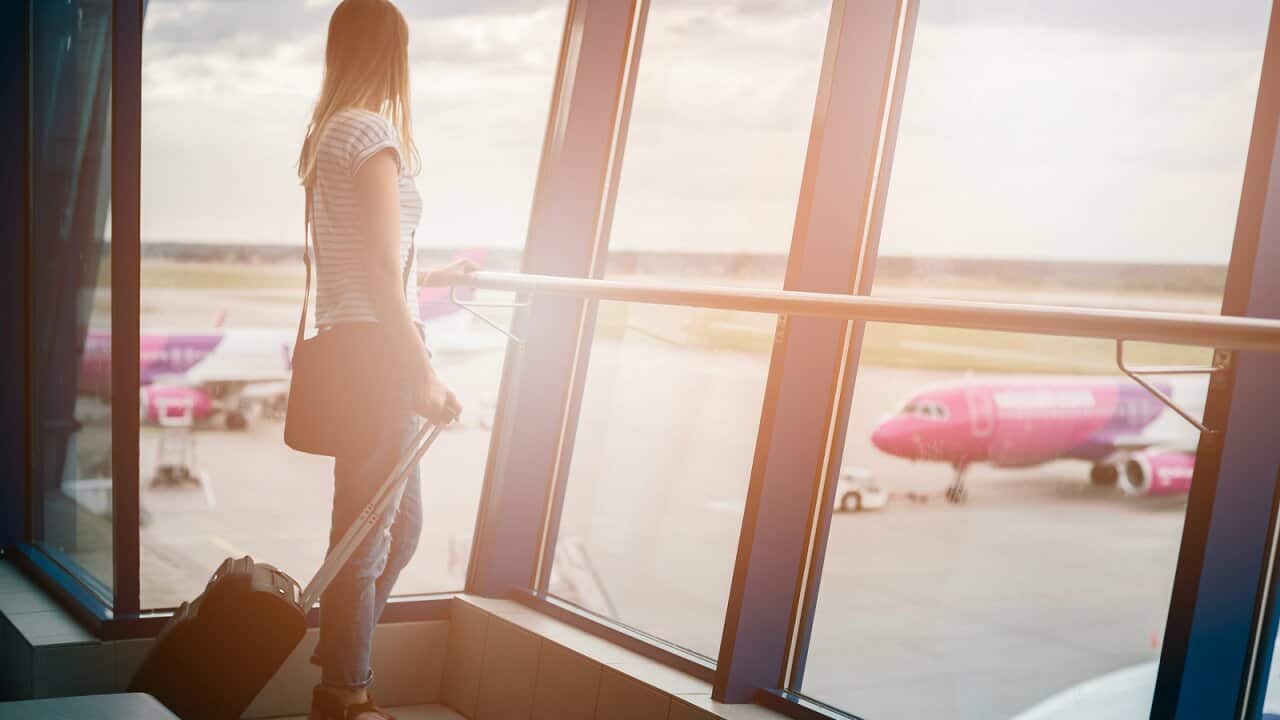 Woman at the airport