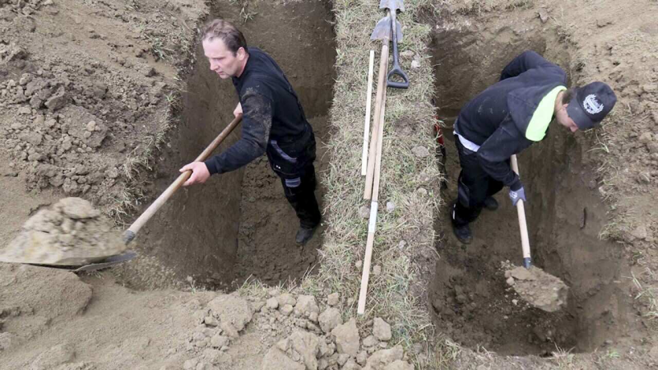 the Grave Digging Championships in Trencin