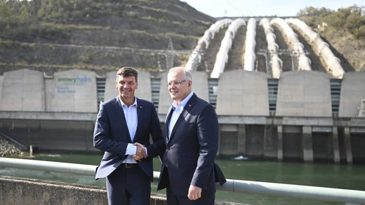 Prime Minister Scott Morrison and Energy Minister Angus Taylor