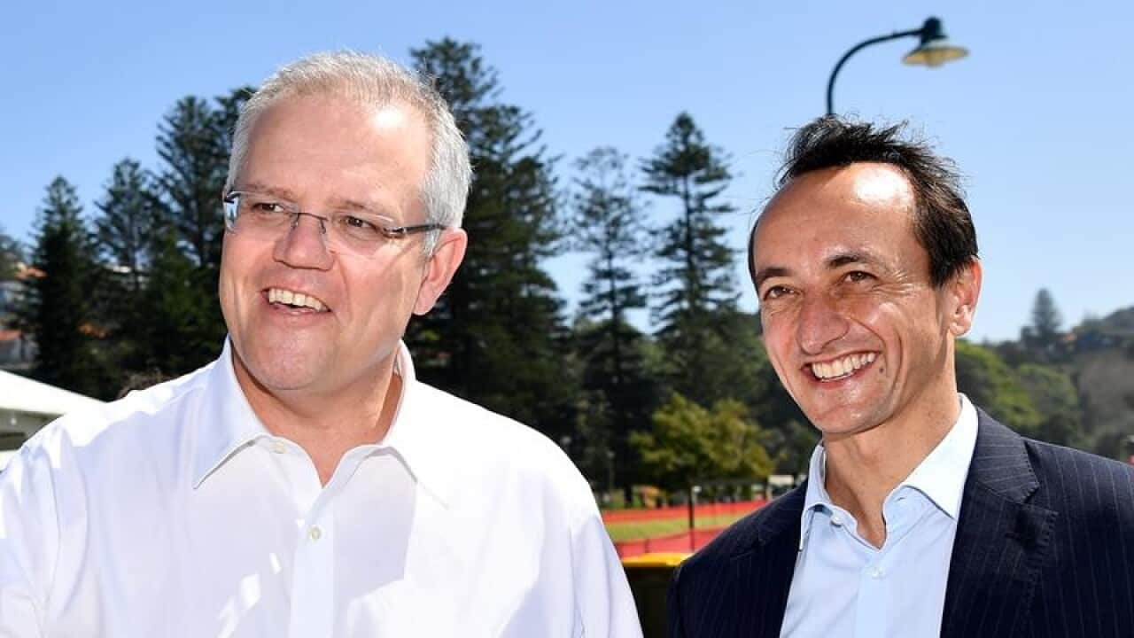 PM Scott Morrison & Liberal Party candidate for Wentworth Dave Sharma