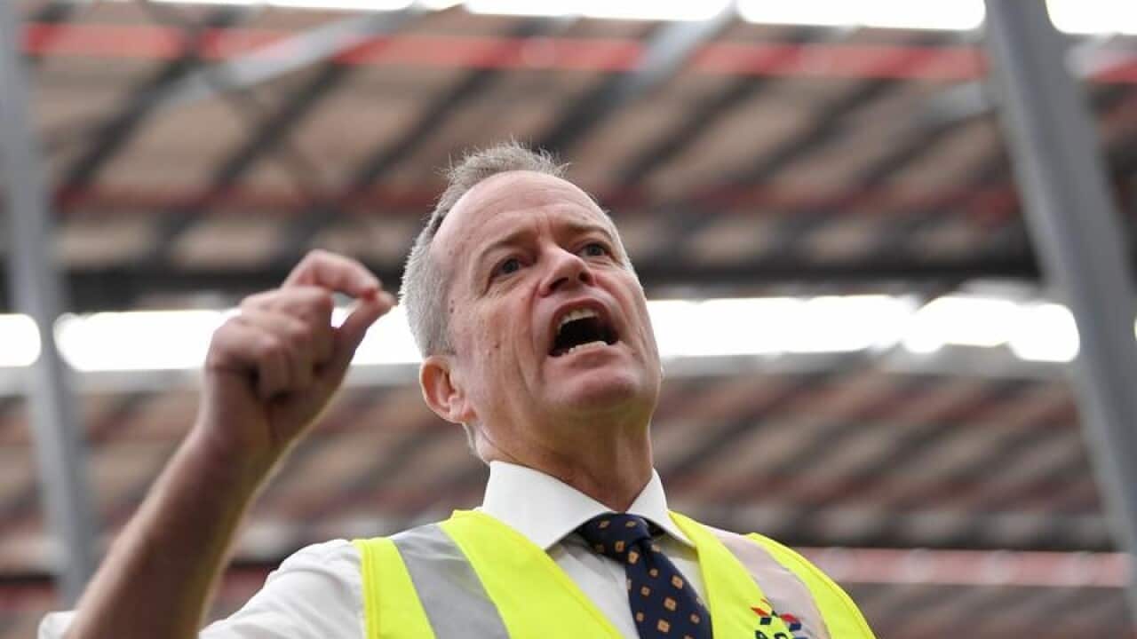 Bill Shorten addresses freight workers in Brisbane