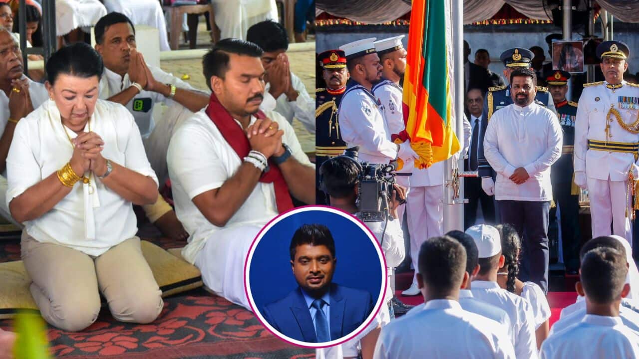 SBS Sinhala Anura Kumara Dissanayake Namal Shiranthi Rajapaksa Sri Lanka Independence Saman Abesiriwardana pacific press sipa usa apa.jpg