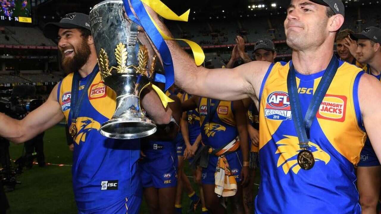 Shannon Hurn (right) and Josh Kennedy